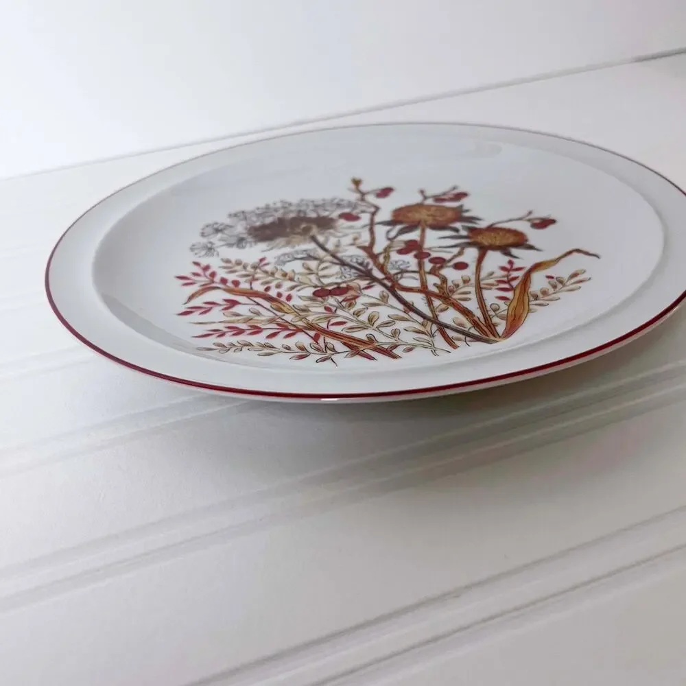 (4) Fanci Floral Collection Bramble Japan Porcelain 7.5